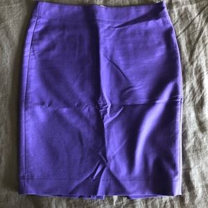 EUC J. Crew purple, pencil skirt, size 8